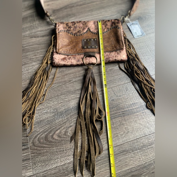 Keep It Gypsy LV western style crossbody calf hair and leather purse NWT - Picture 11 of 14